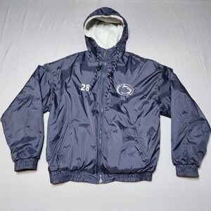 Penn State Club Field Hockey‎ Full Zip Windbreaker Jacket Navy Blue Mens XL